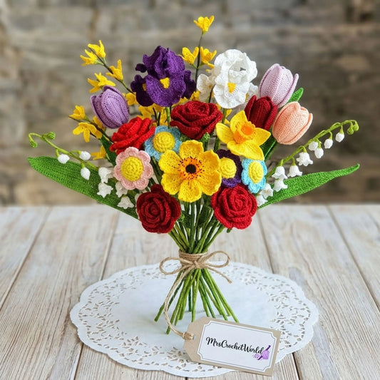 9-in-1 Flower Crochet Pattern Bundle — PDF Download