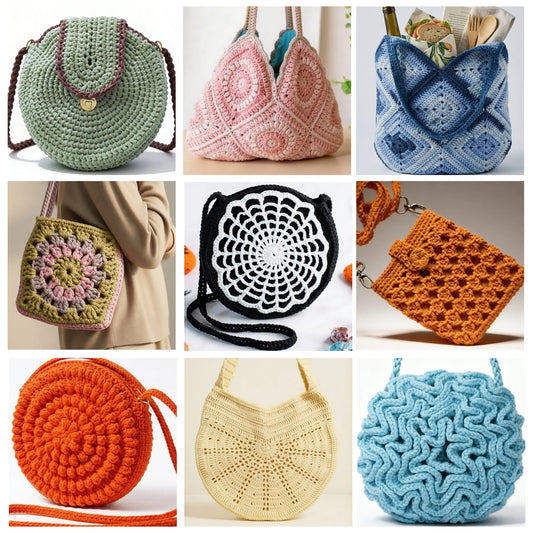 Modern Crochet Bag Patterns — 9 Design Bundle PDF