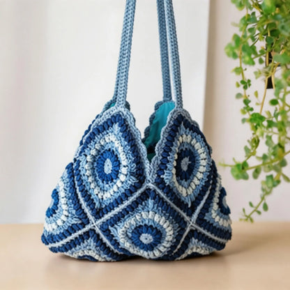 Granny Square Crochet Bag — Easy Pattern PDF Tutorial