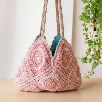 Granny Square Crochet Bag — Easy Pattern PDF Tutorial