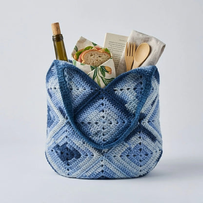 The Humble Bag Crochet Pattern — Granny Square Tote PDF