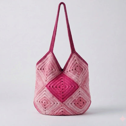 The Humble Bag Crochet Pattern — Granny Square Tote PDF