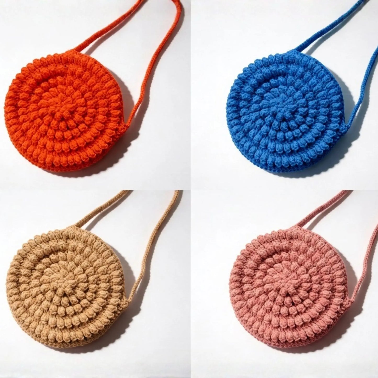Marigold Circle Crochet Bag — Beginner Pattern PDF