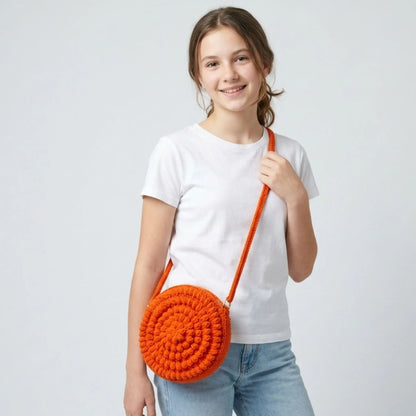 Marigold Circle Crochet Bag — Beginner Pattern PDF