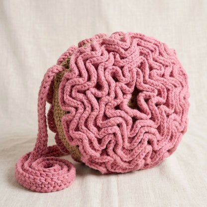 Round Ruffle Flower Bag — Crochet Pattern PDF
