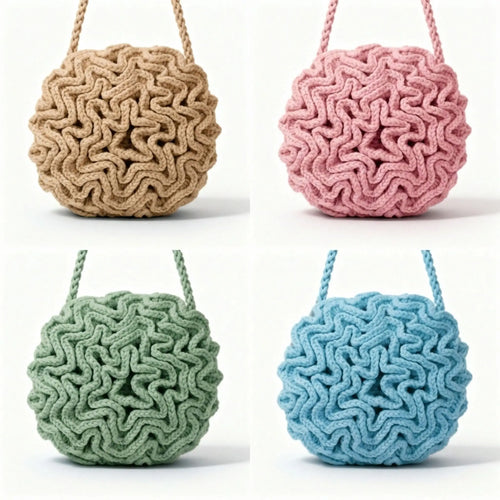 Round Ruffle Flower Bag — Crochet Pattern PDF crochet pattern PDF by MrsCrochetWorld