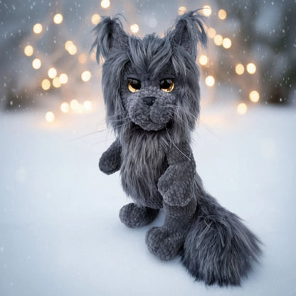 Maine Coon Cat Crochet Pattern — Amigurumi PDF