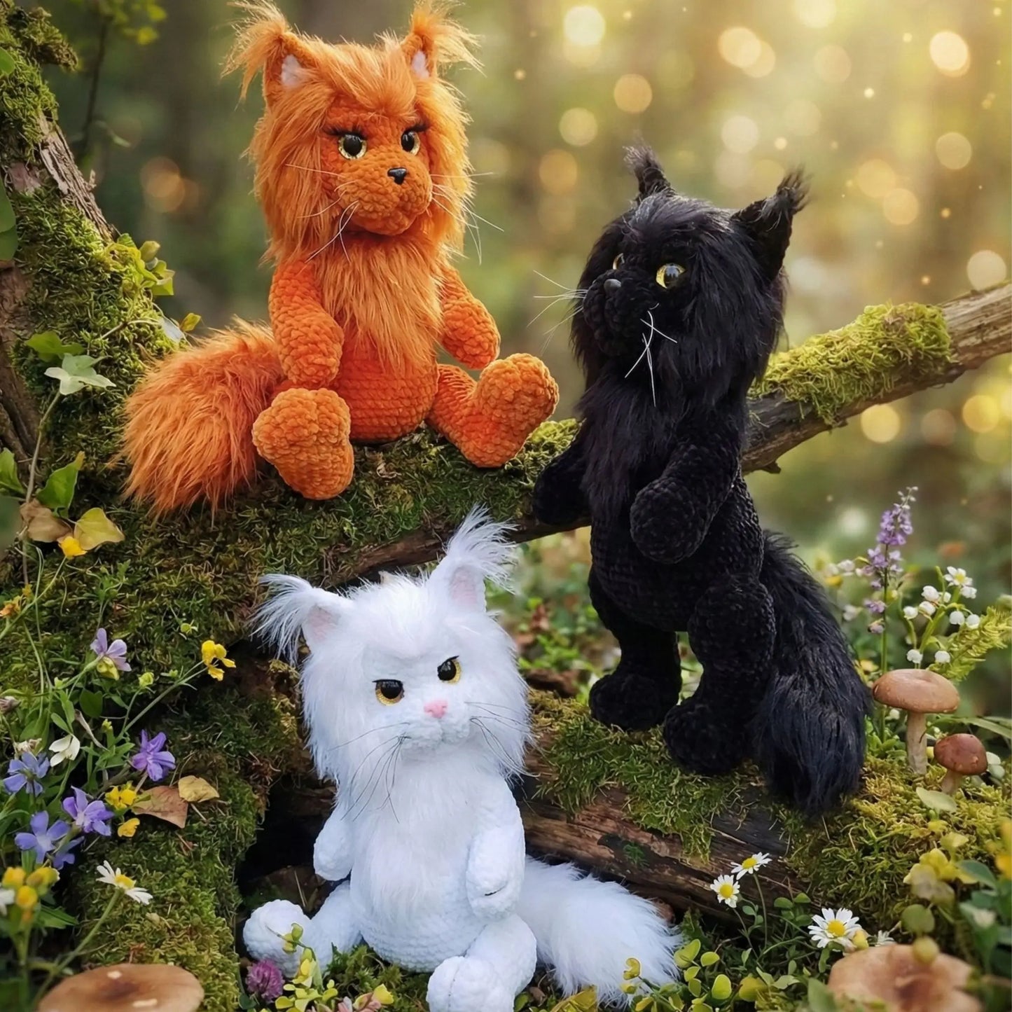 Maine Coon Cat Crochet Pattern — Amigurumi PDF