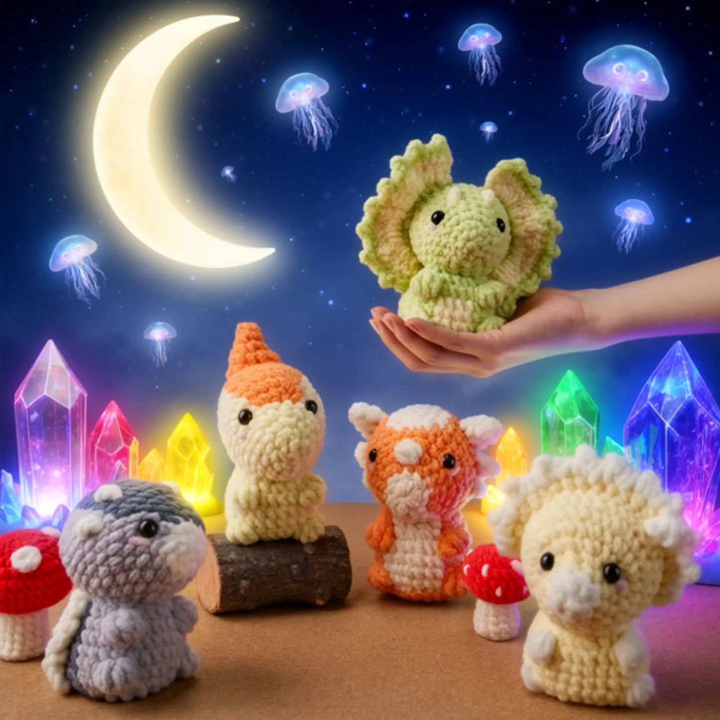 Low Sew Crochet Dino — 24 Beginner Dinosaur Pattern Bundle PDF crochet pattern PDF by MrsCrochetWorld