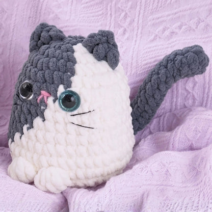 no-sew style cat amigurumi pattern detail by MrsCrochetWorld