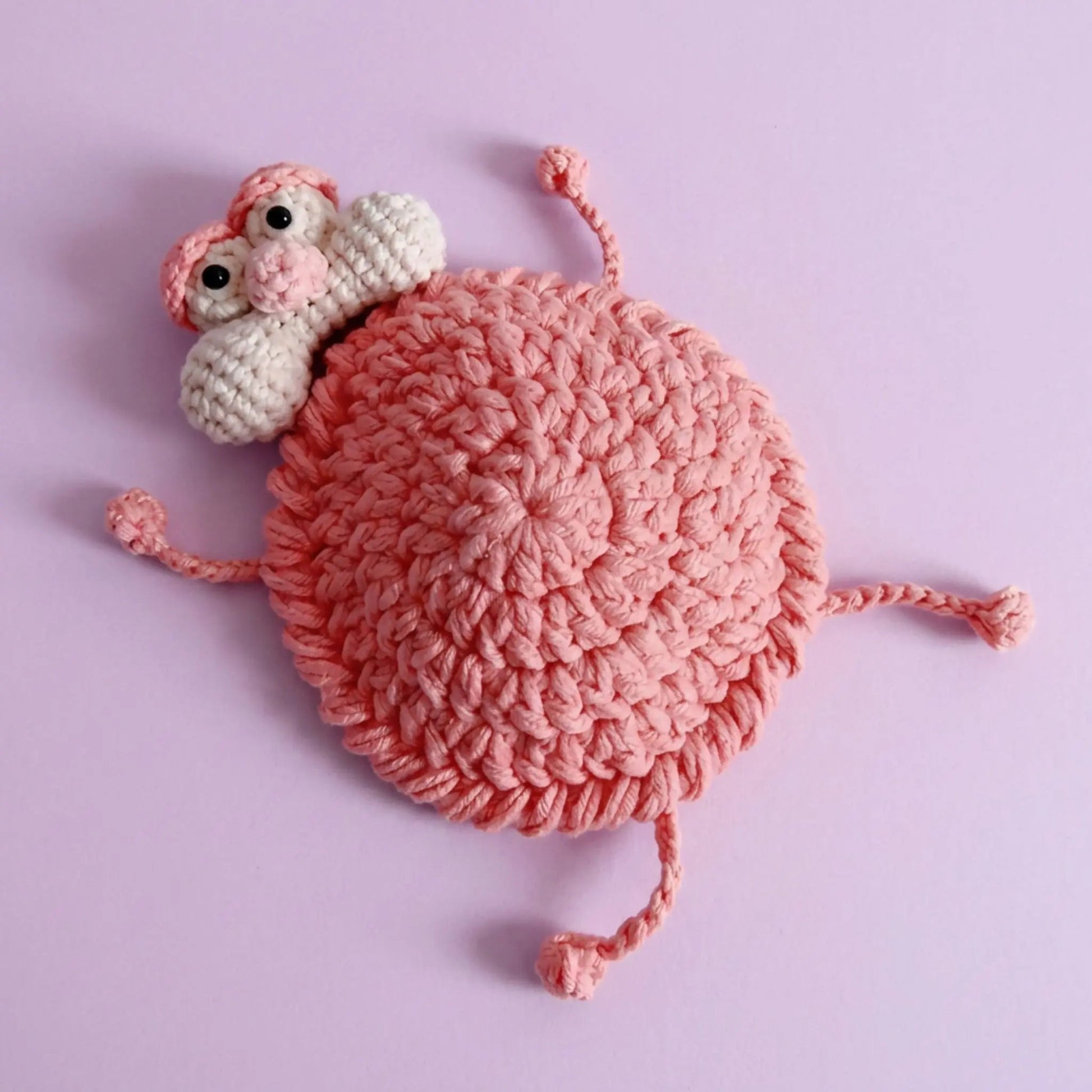 Squirrel animal crochet coaster pattern PDF by MrsCrochetWorld