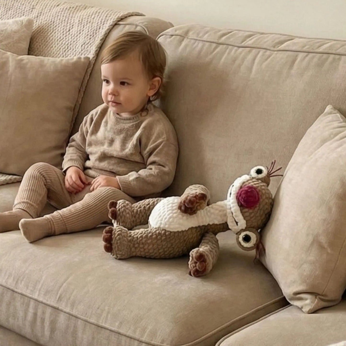 Crochet Sloth Pattern – Ice Age Inspired Amigurumi