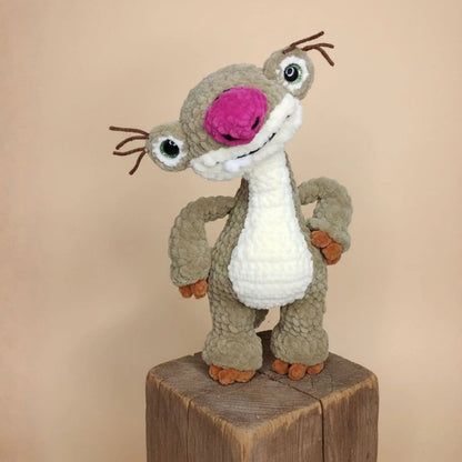 Crochet Sloth Pattern – Ice Age Inspired Amigurumi
