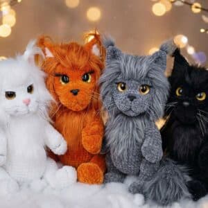 Maine Coon Cat Crochet Pattern – 14 inch Amigurumi Plush PDF