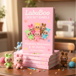 LabuBoo Crochet Bundle: Plushies, Keychains & 10 Outfits: Complete Labubu Pattern Collection
